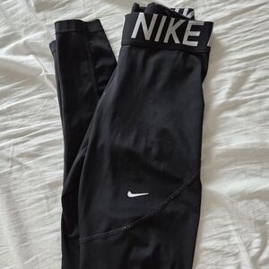 Nike Kids Black and White Leggings
